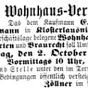 1882-10-02 Kl Versteigerung